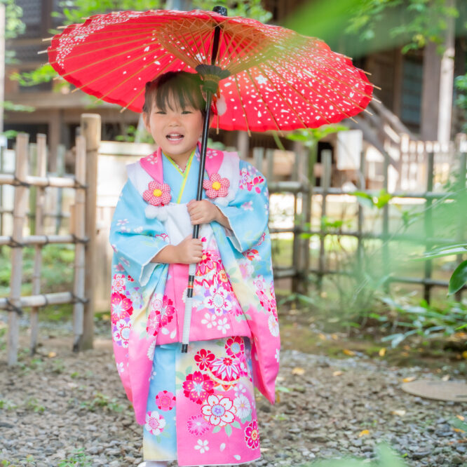 東京都内の神社で七五三撮影