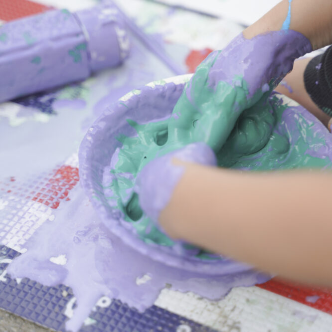 絵の具イベントの撮影