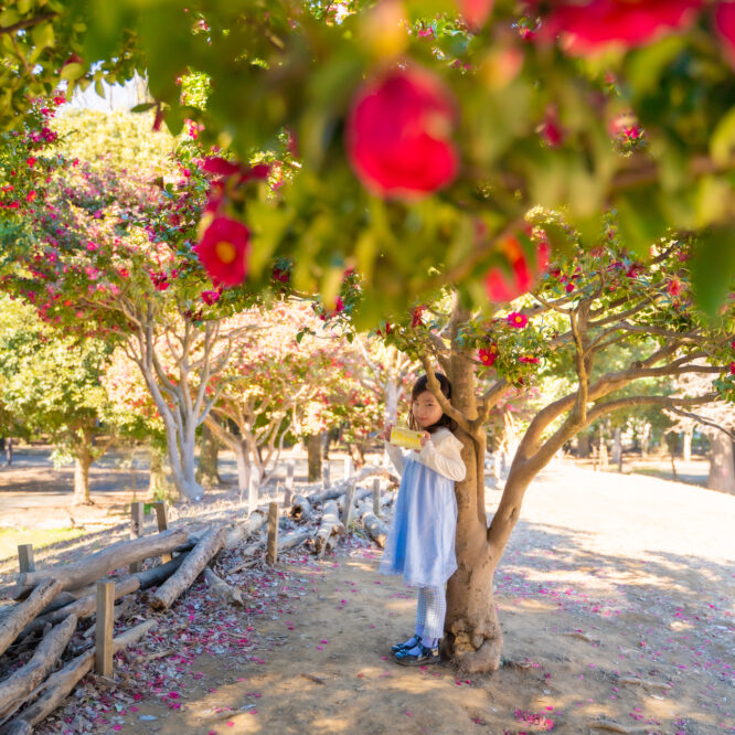 都内の公園でバレンタイン撮影
